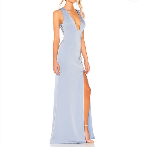 NBD Revolve Dress Gown in Baby Blue - Picture 2 of 3